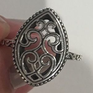 James Avery Beaded Marquise Ring Size 10